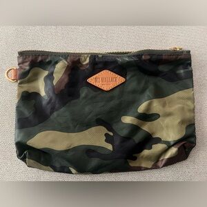 MZ Wallace Green and Brown Camouflage Pouch